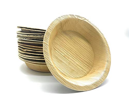 Pure Dishes - Umweltfreundliches Palmblattgeschirr - Palmblattteller - 100% biologisch abbaubar – Biogeschirr - Einweggeschirr - Einwegteller - Wegwerfgeschirr - Partygeschirr (25, 15x15 cm)