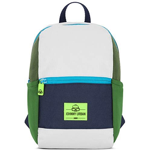 Johnny Urban Rucksack Kinder Jungen & Mädchen Blau Grün - Junior Leo - Kinderrucksack aus recyceltem Material - Für 1 bis 3 Jährige - 4L - Wasserabweisend